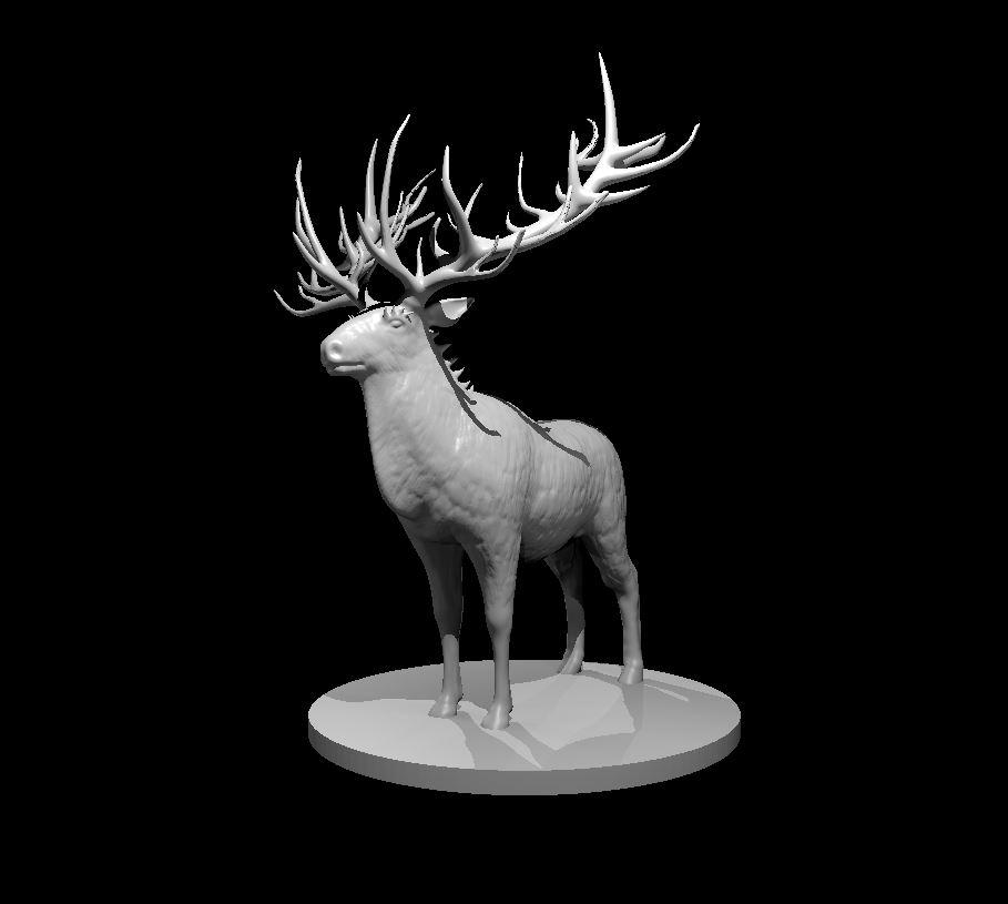 Dire Reindeer - Dire Reindeer - 3d model render - D&D - 3d model