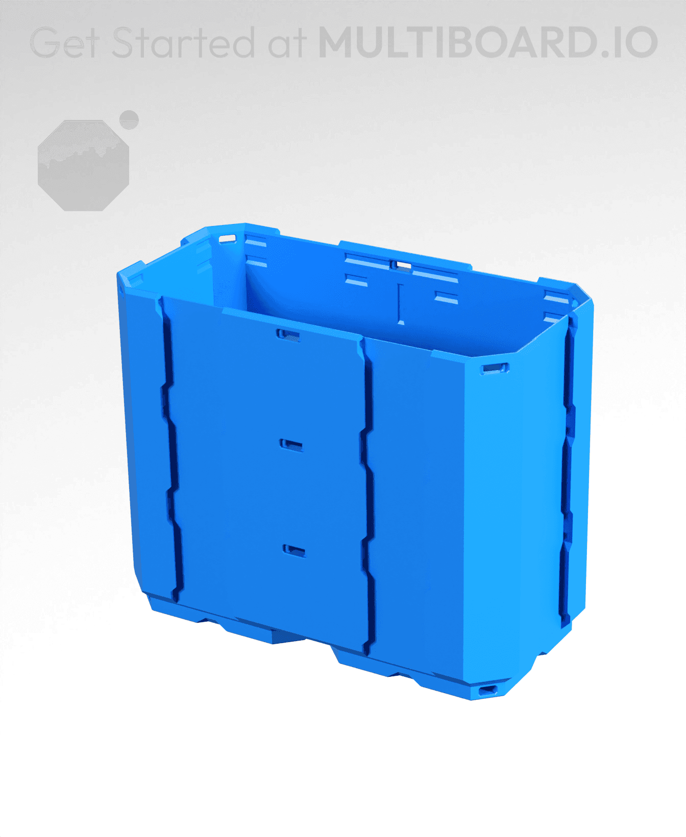 2x1x1.5 - Full Multipoint Rail - Multibin Shell 3d model