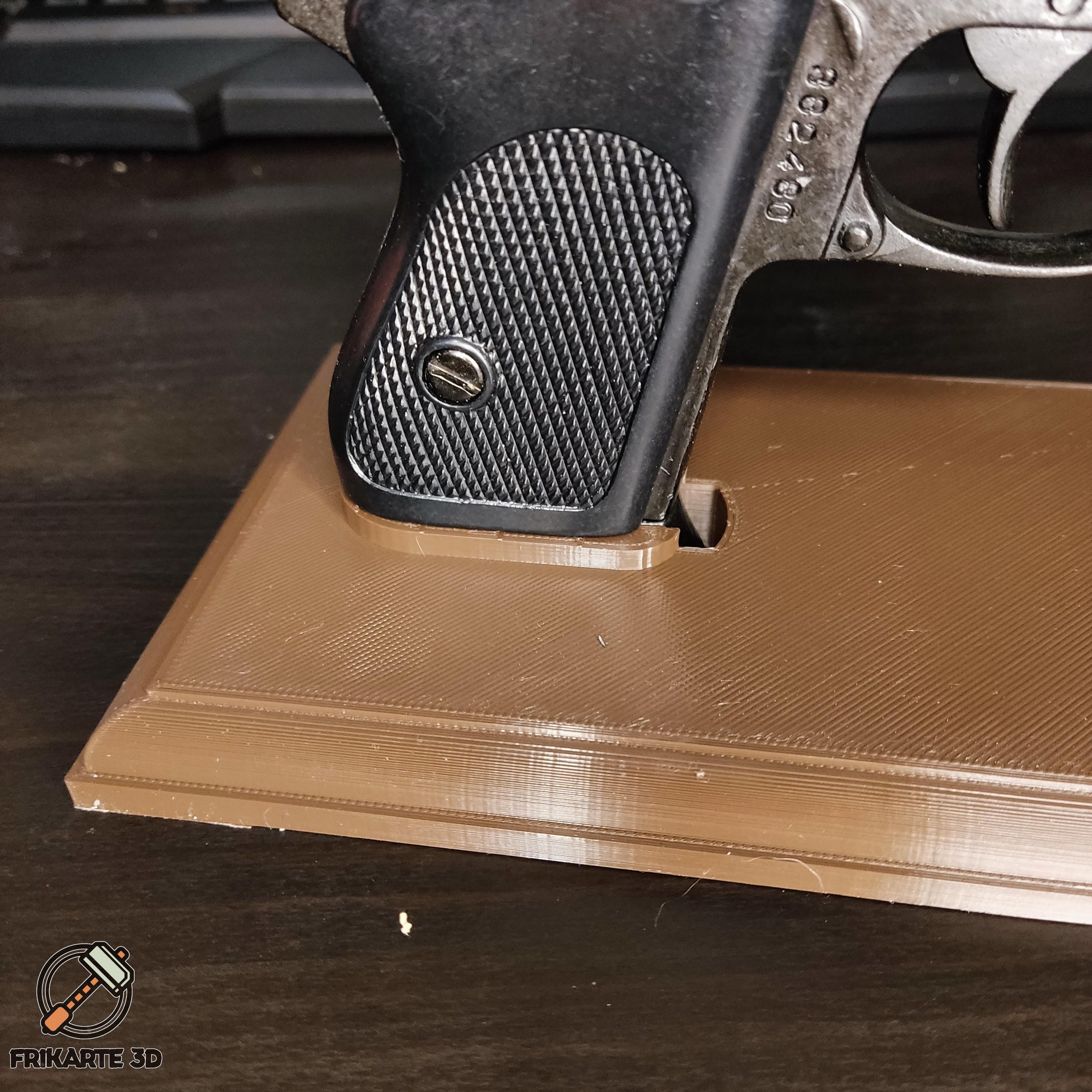 Walther PPK Silencer Gun Display Stand 3d model
