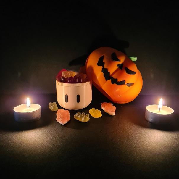 Mario mushroom pumpkin stash container 3d model