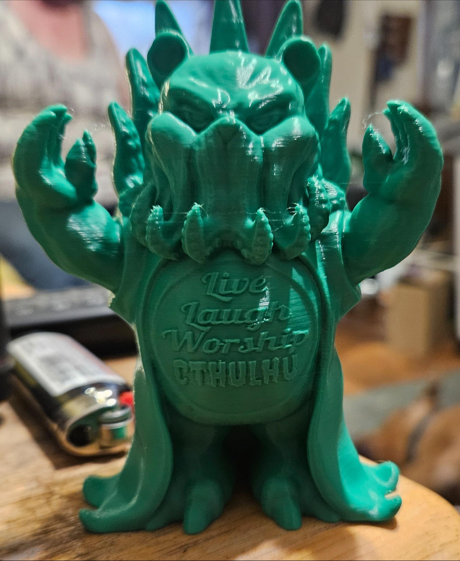 Cthulhu Bear  alt versions HP. lovecraft and live laugh worship. - <3 - 3d model