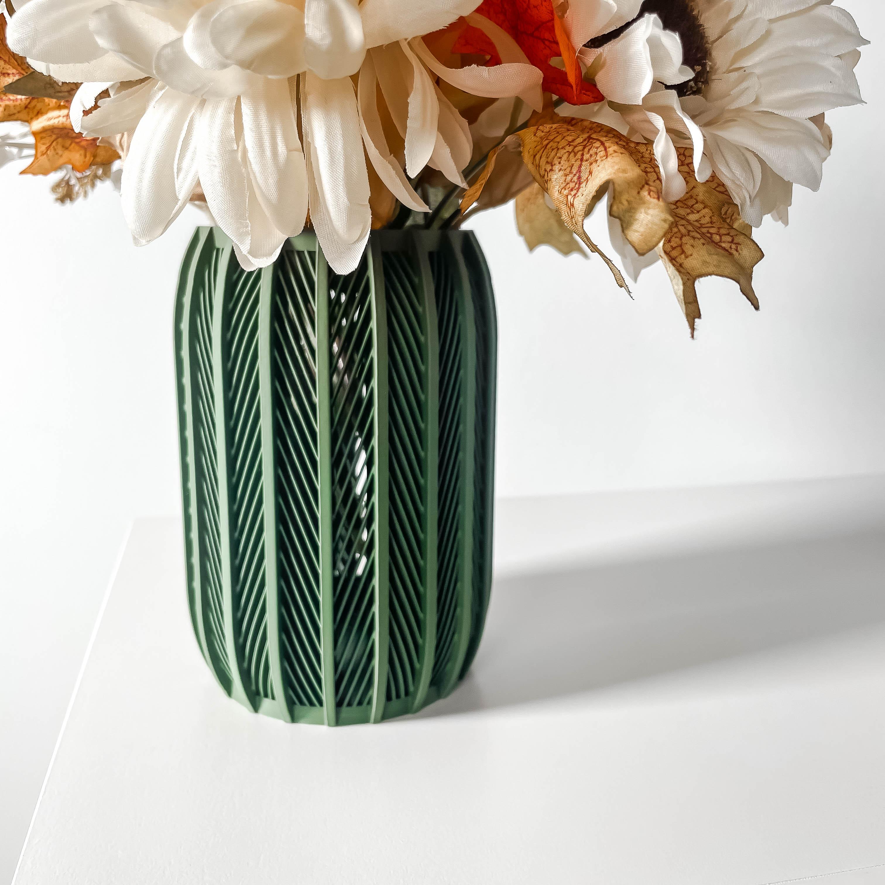 The Inso Vase, Modern and Unique Home Decor for Dried and Preserved Flower Arrangement  | STL Fil 3d model
