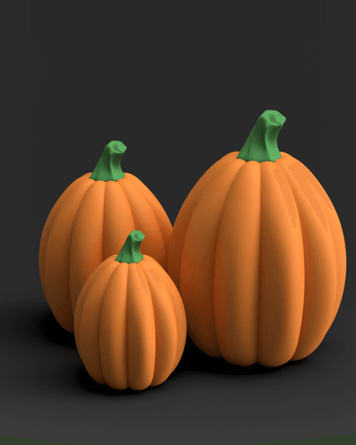 Pumpkin Egg 3d model