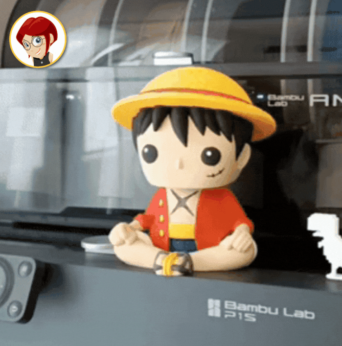 FUNKO BOBBLEHEAD ONE PIECE MONKEY D. LUFFY (MULTI COLOR VERSION) | STL 3MF 3d model