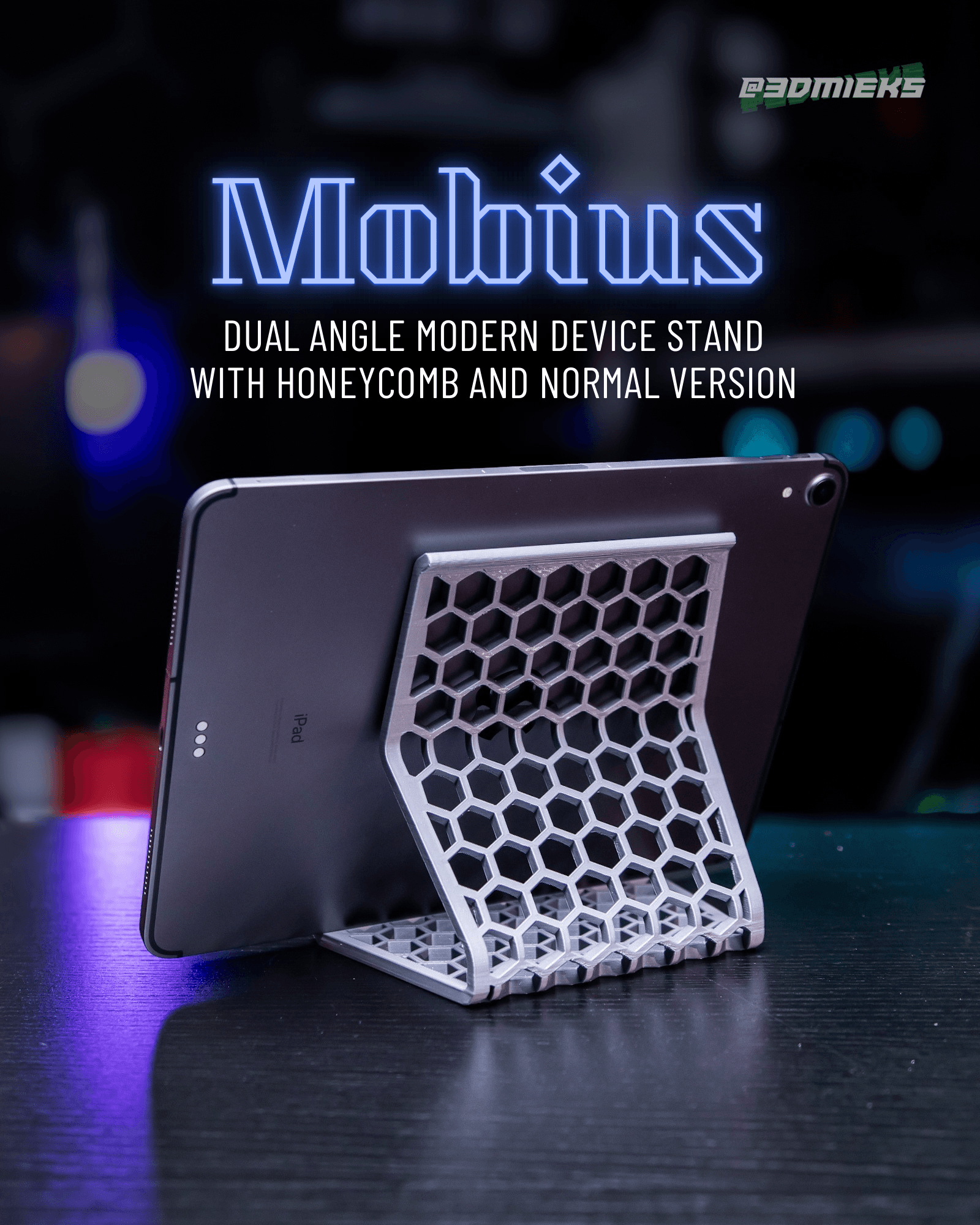 Mobius - Dual Angle Modern Tablet Stand 3d model