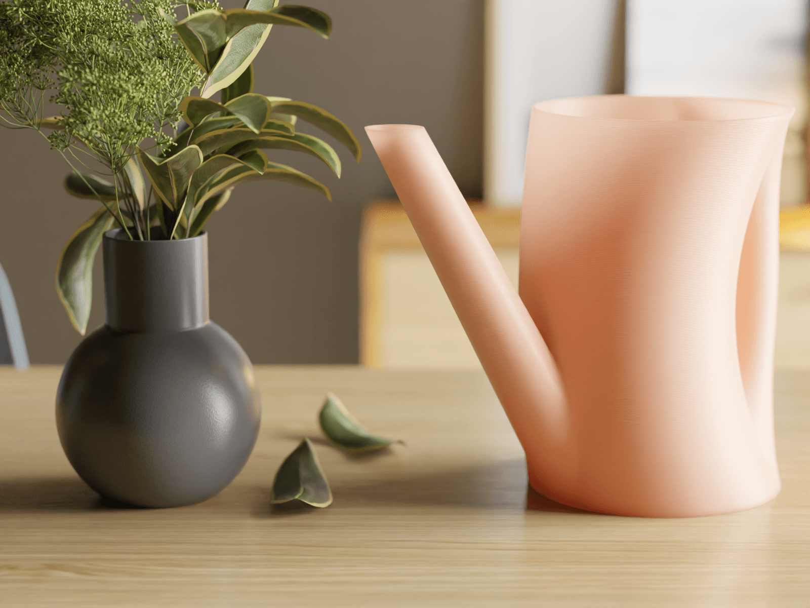 Minimalist Watering Pot: Effortless Elegance for Your Plants 3d model