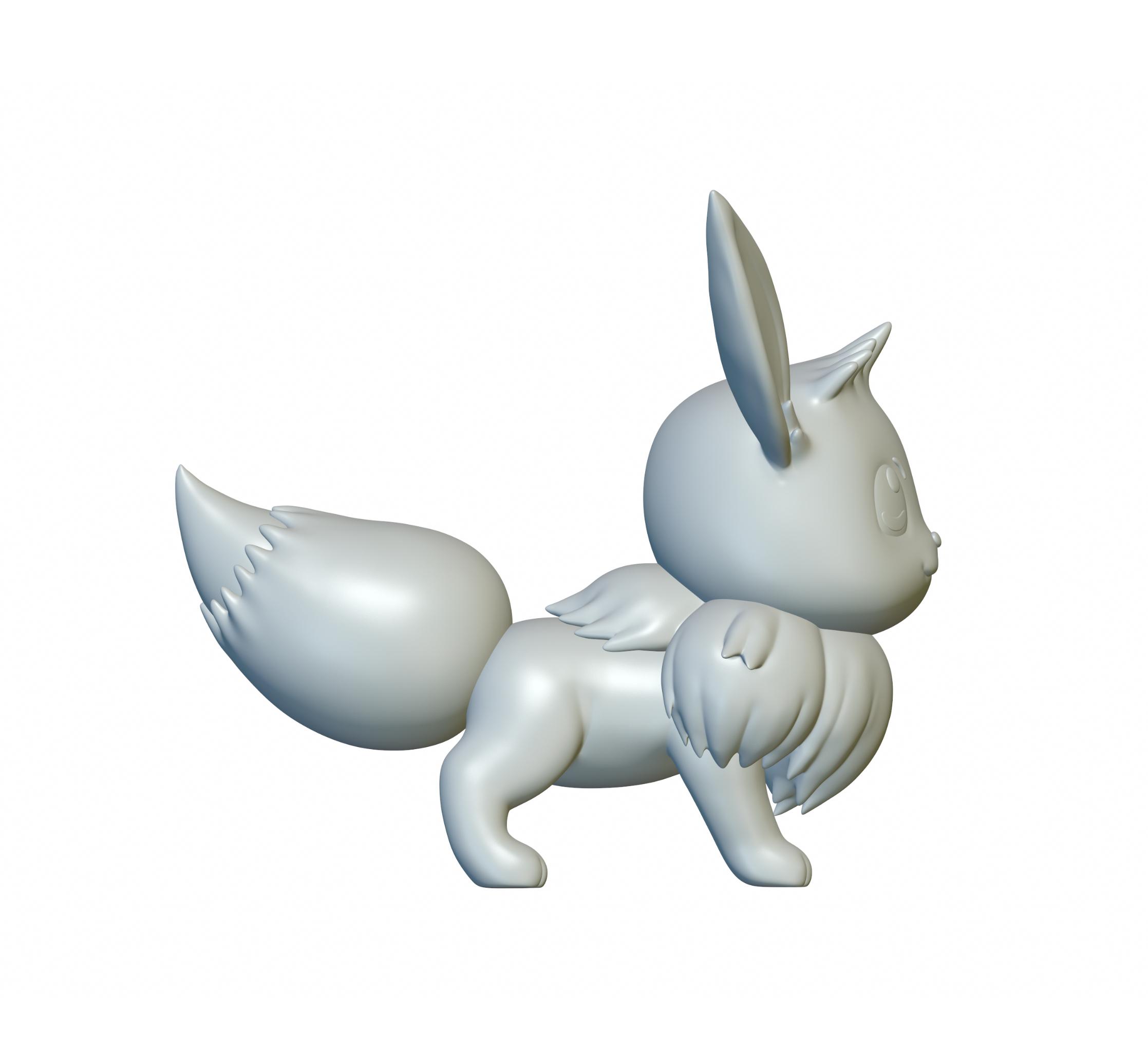 Pokemon Eevee #133 - Optimized for 3D Printing 3d model