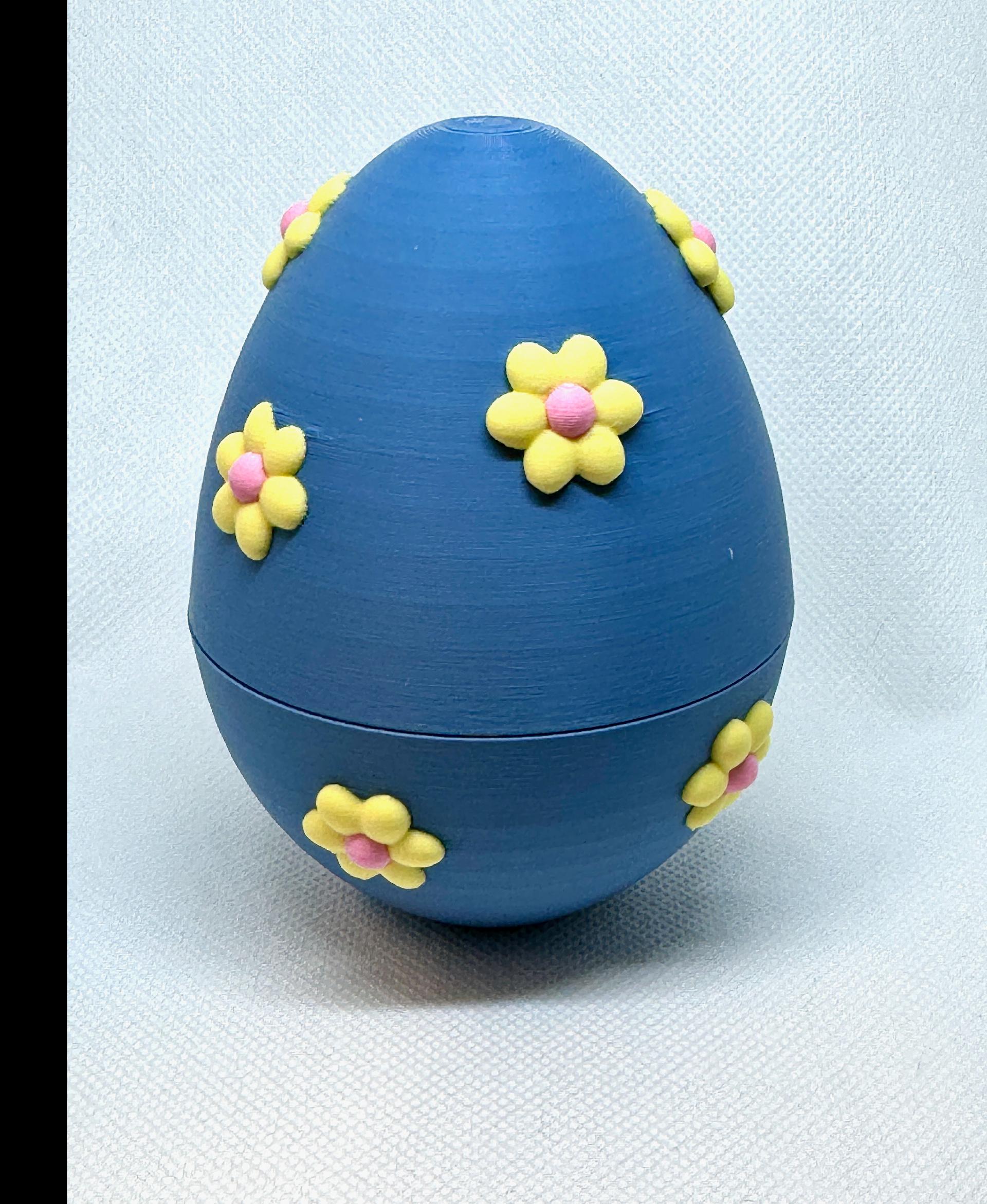 Floral Egg by Teal Cat Creative 3d model