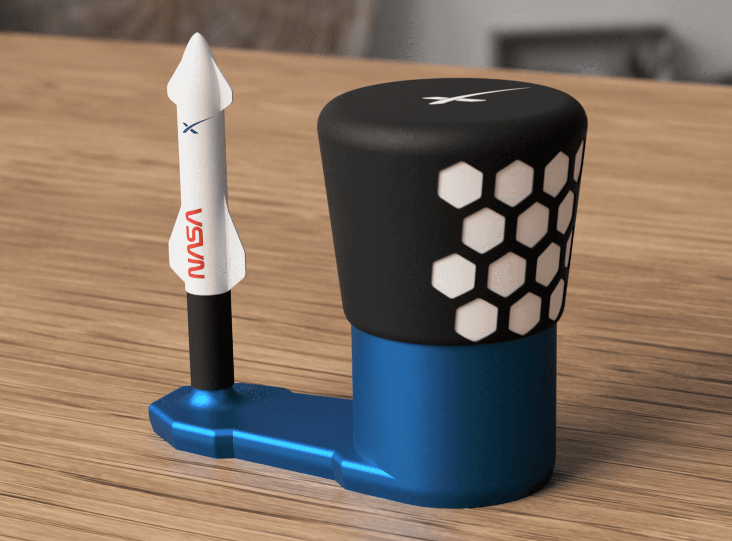 Starship Stomp Rocket Launcher SpaceX 3d model
