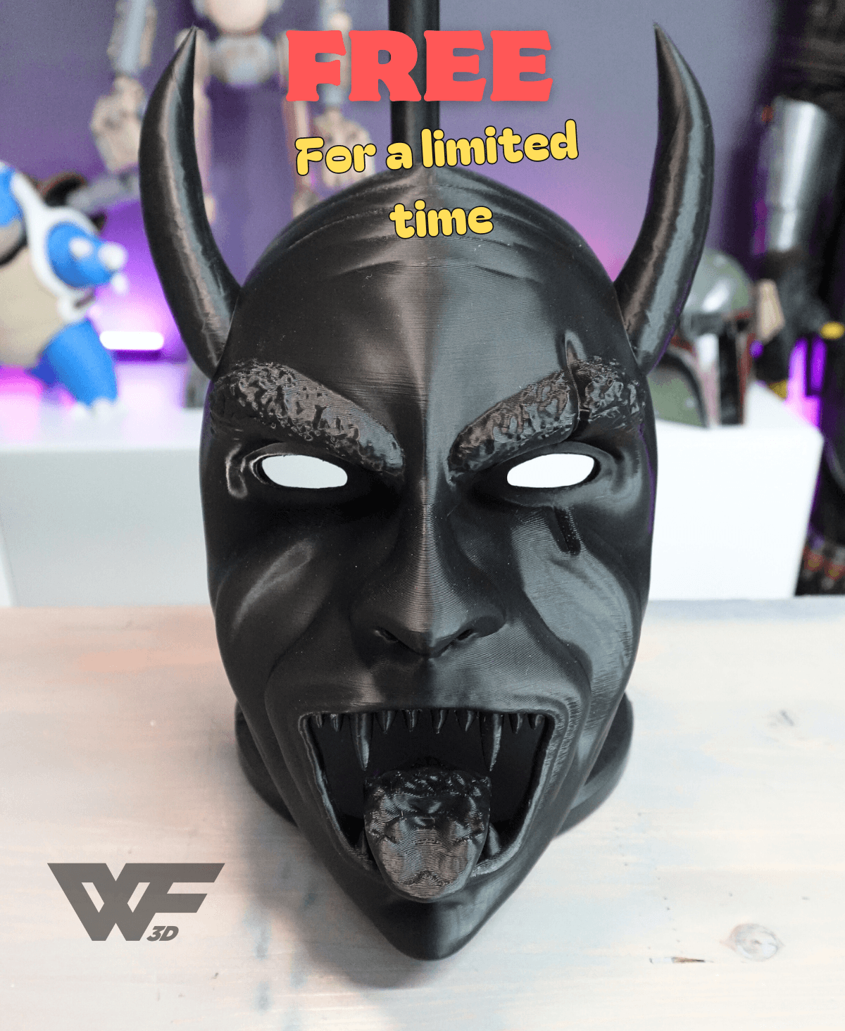 Devil Mask inspired by German folklore 3d model