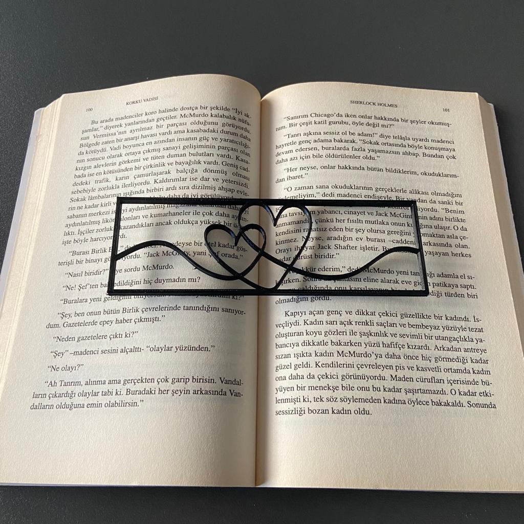 Line Heart Bookmark 3d model