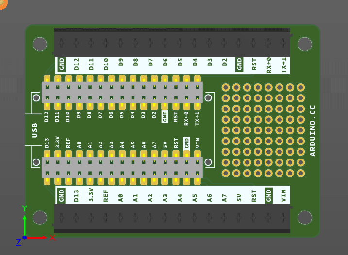 Nano Screw Terminal Adapter.step 3d model