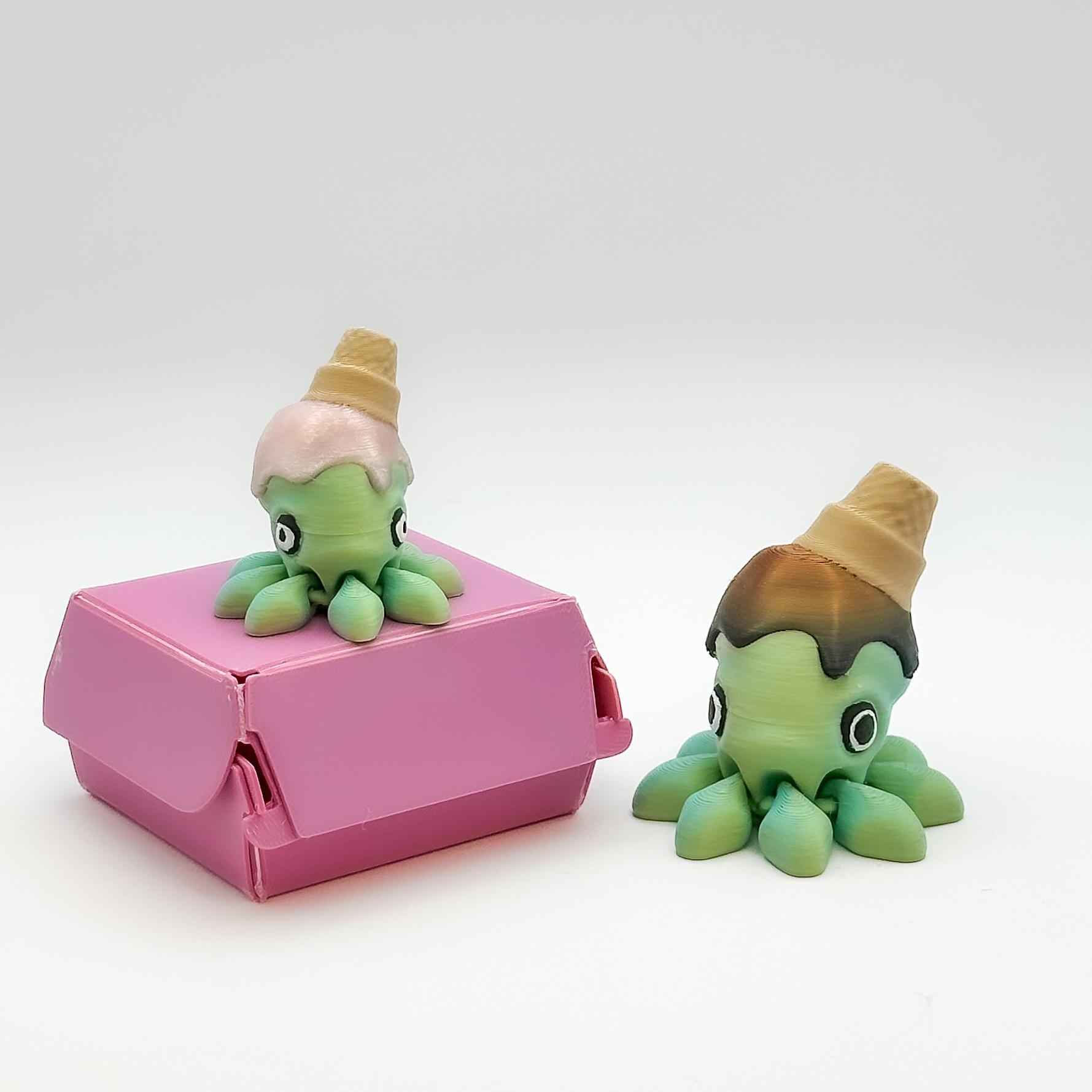 M3D - Ice Cream Octopus (Personal Use) 3d model