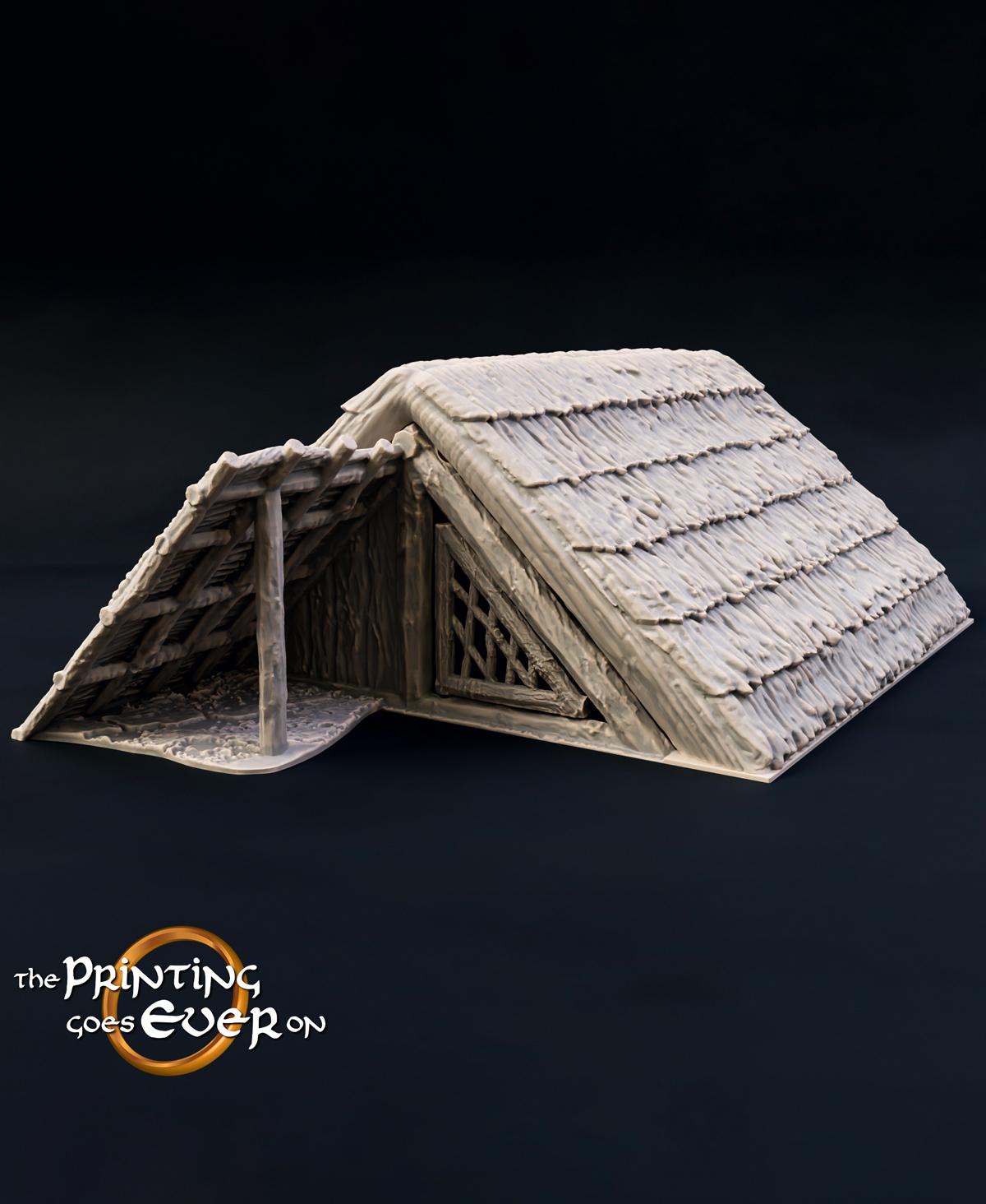 Village Terrain: Iron Age Hut A 3d model