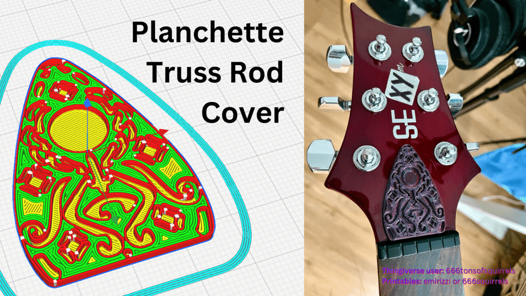 Planchette Truss Rod Cover 3d model