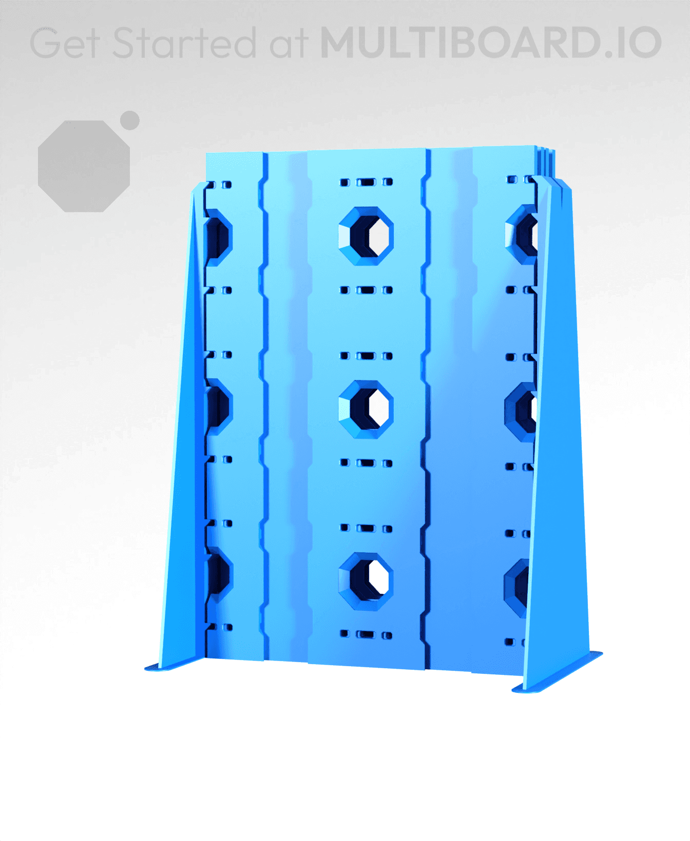 2x3 - 4x Stack - Single-Sided Multipoint Plate 3d model