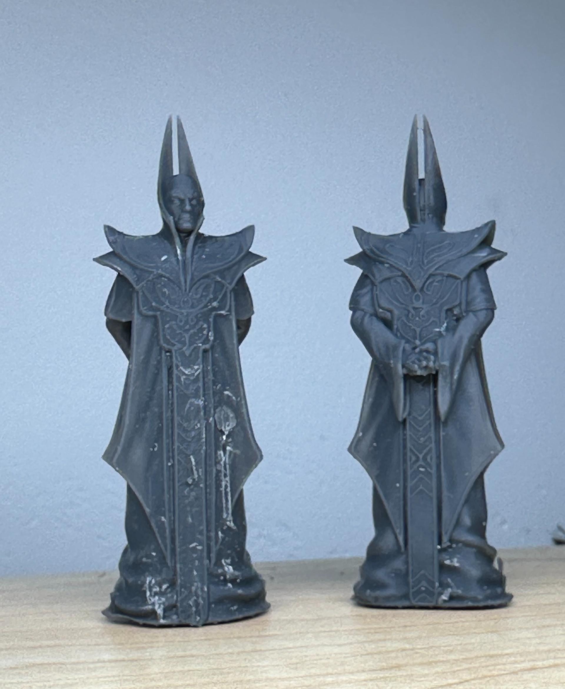 Red Wizard - Tabletop Miniature - 54cm. Not cleaned up. Anycubic Photon Mono 6Ks - 3d model