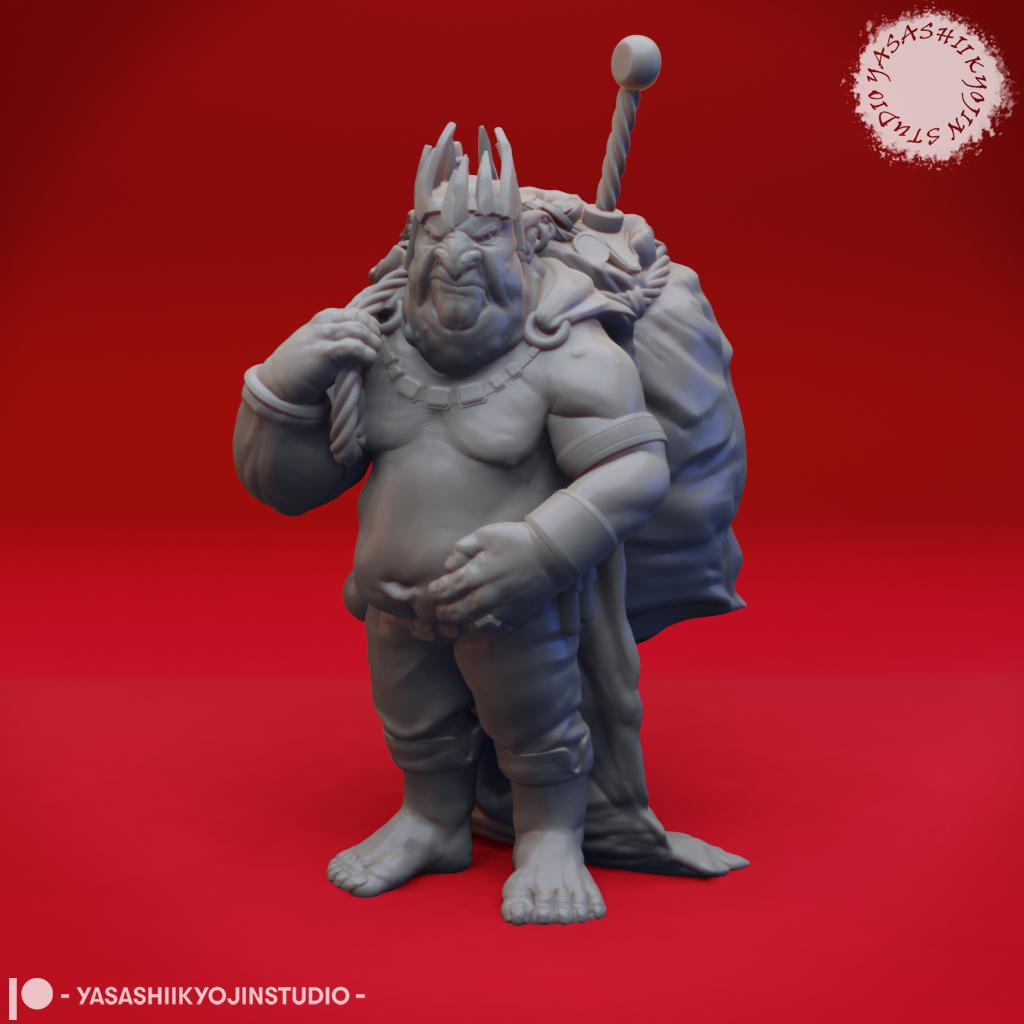 Grinkle the Goblin King - Tabletop Miniature (Pre-Supported) 3d model