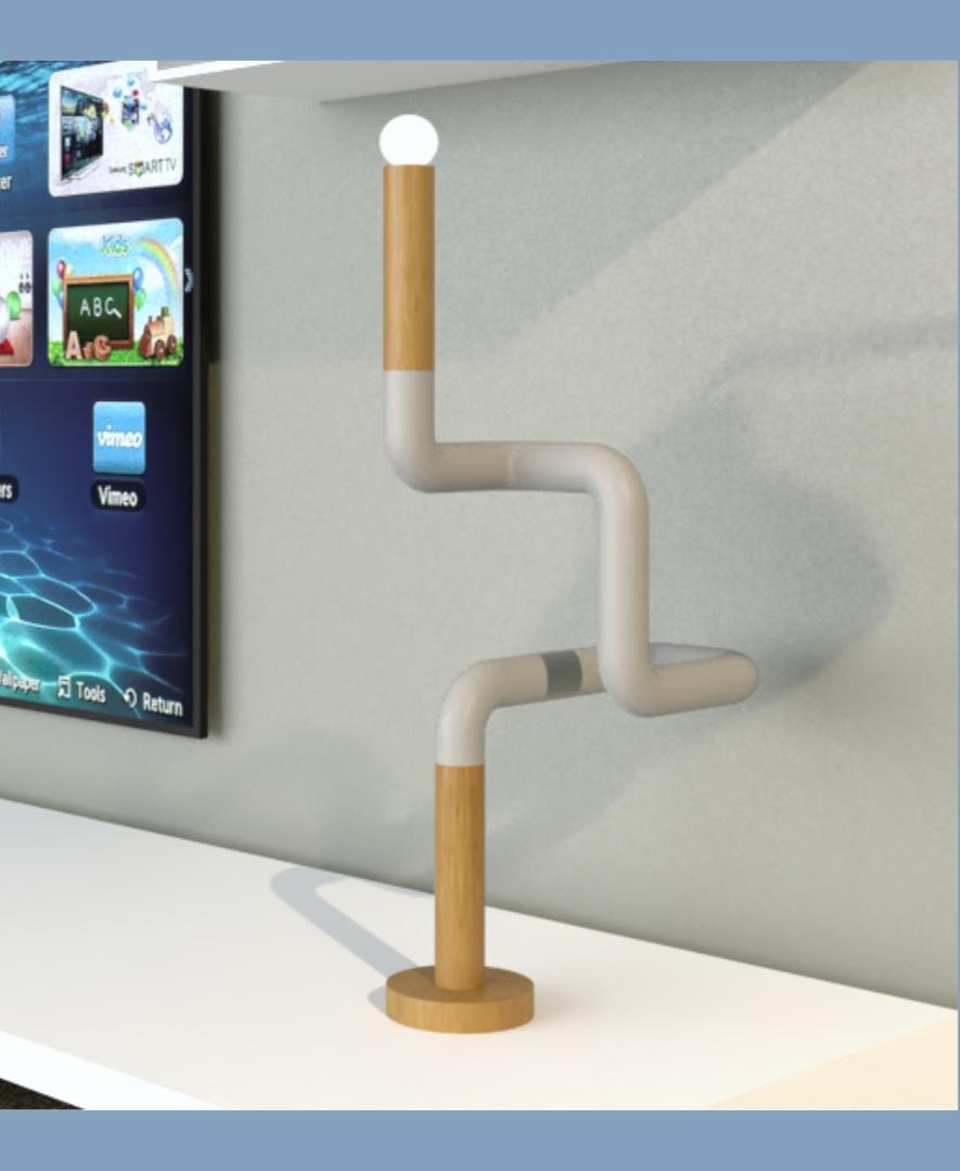 Tube lamp #FunctionalArt 3d model