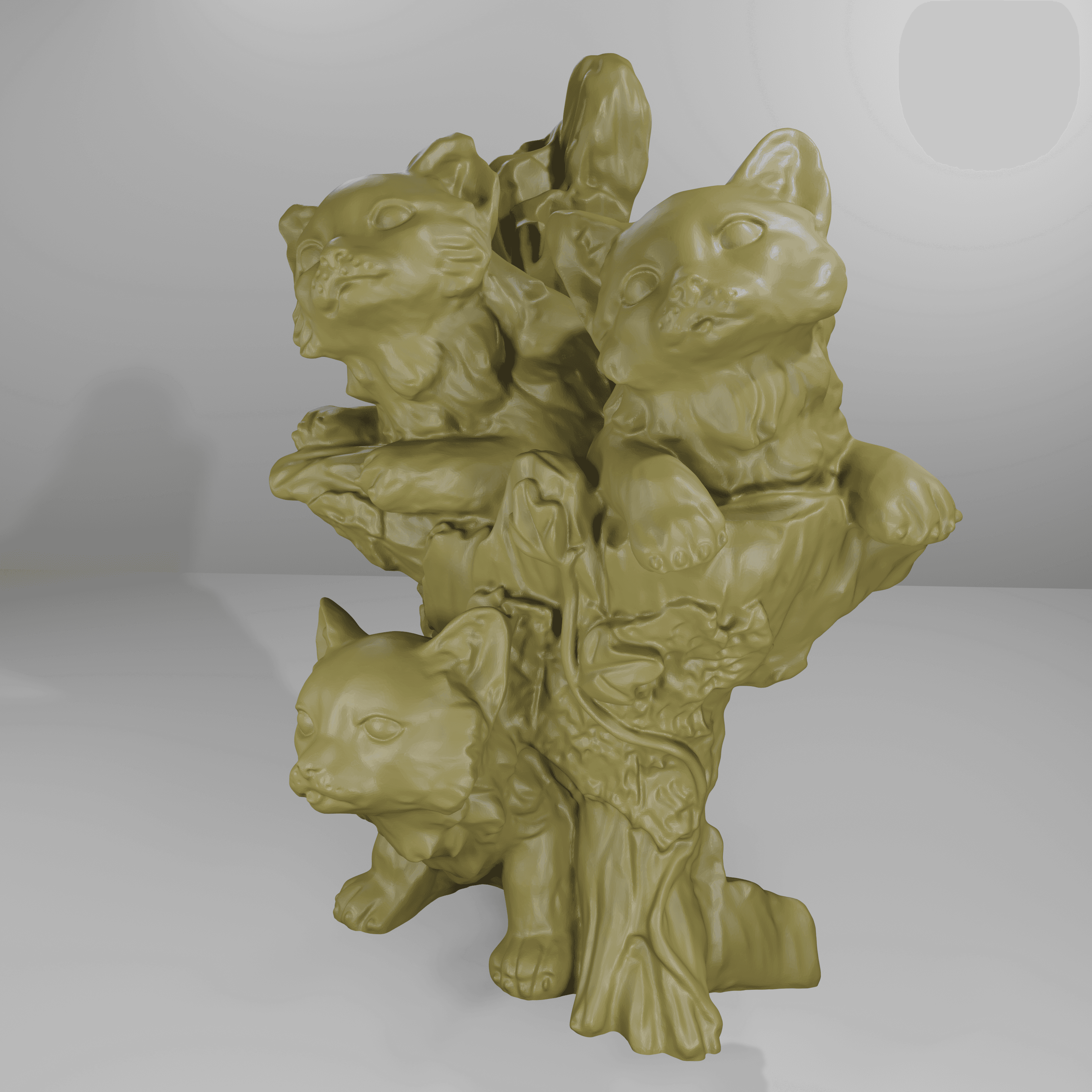 tree cat 3d model