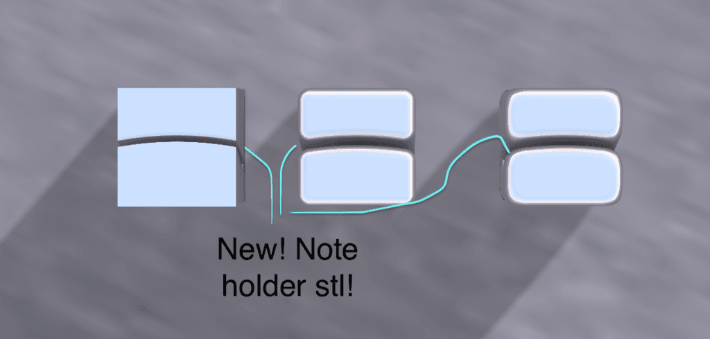 QR code/note holder 3d model