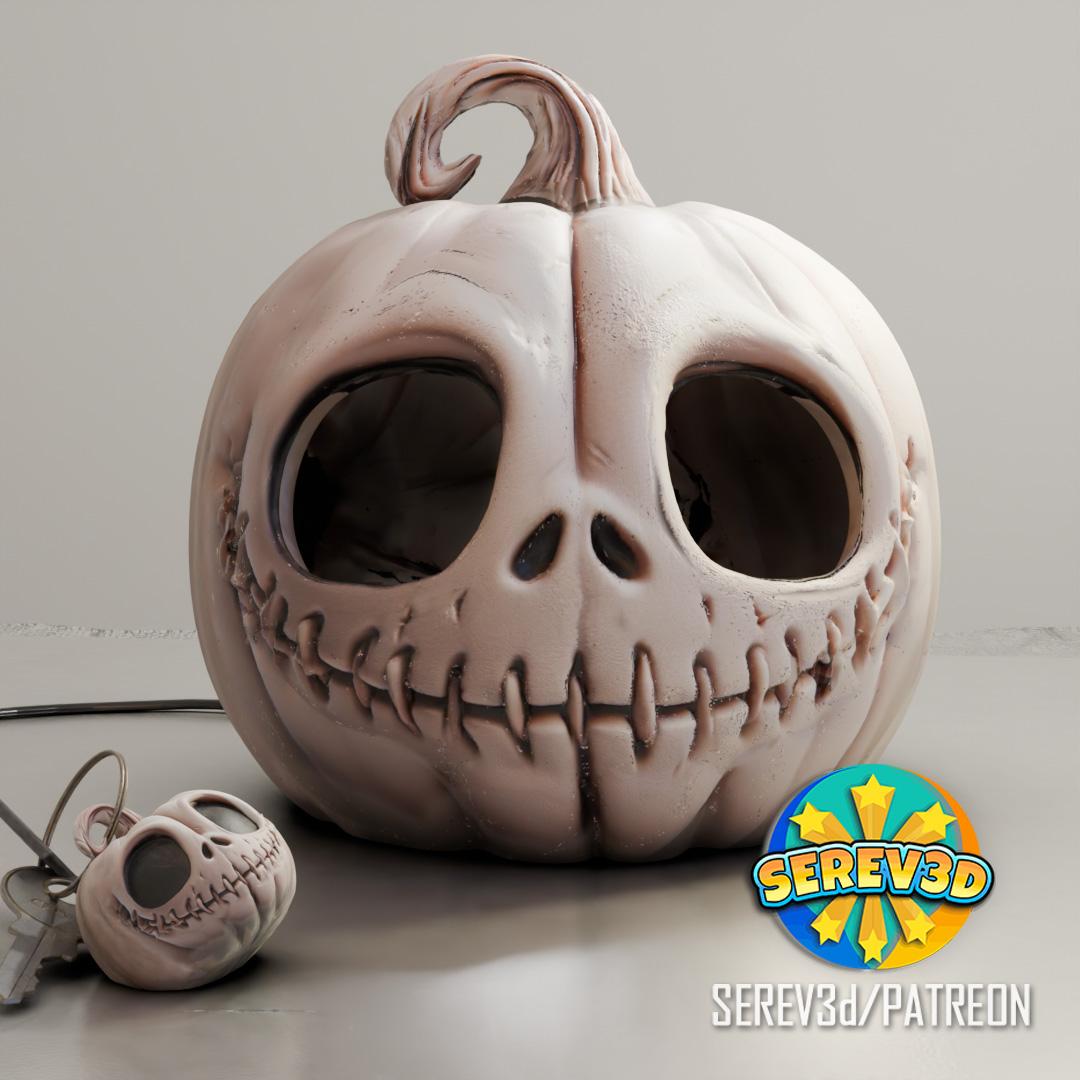 Jack Skellington Pumpkin - SEREV3d 3d model