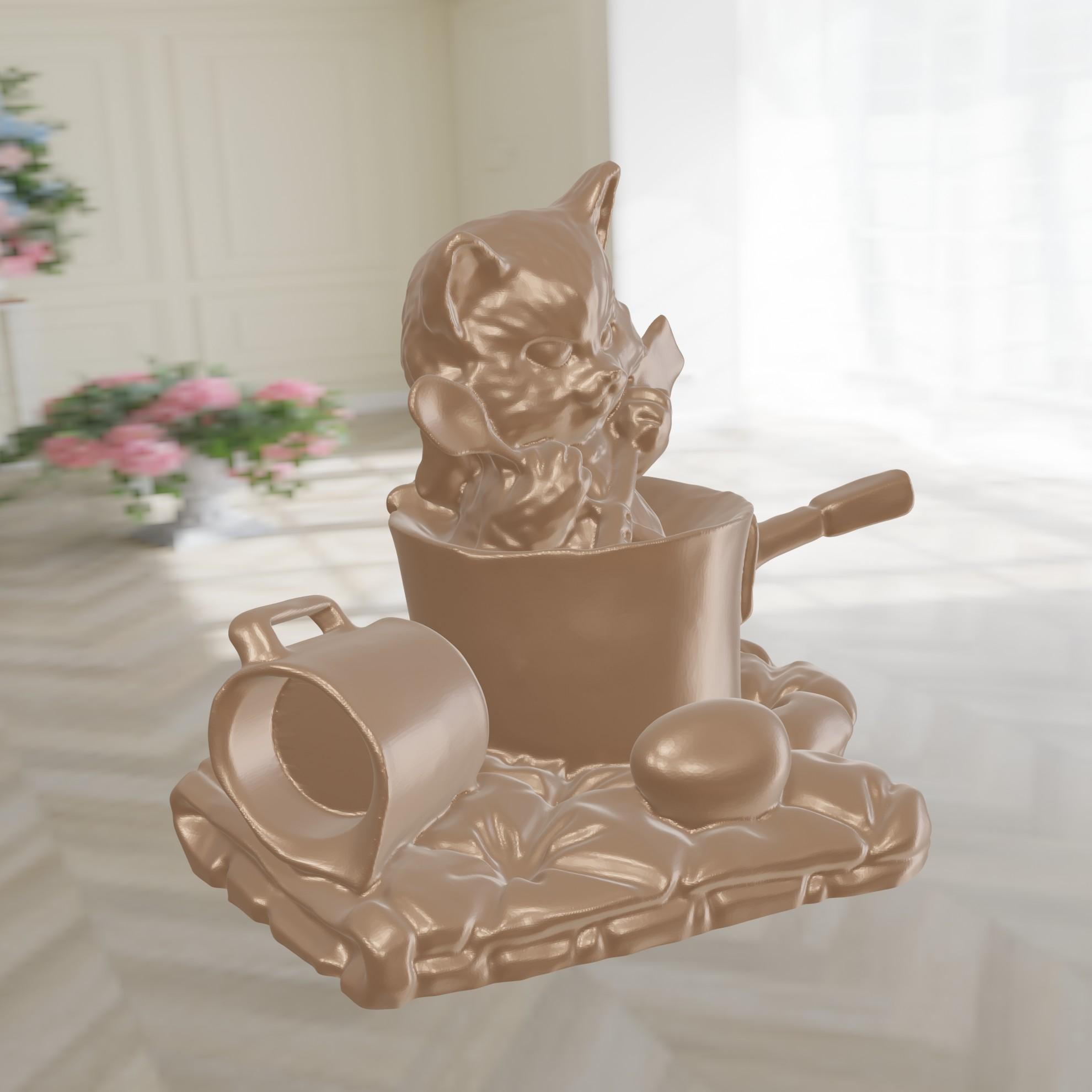 Cooking Cat 3d model