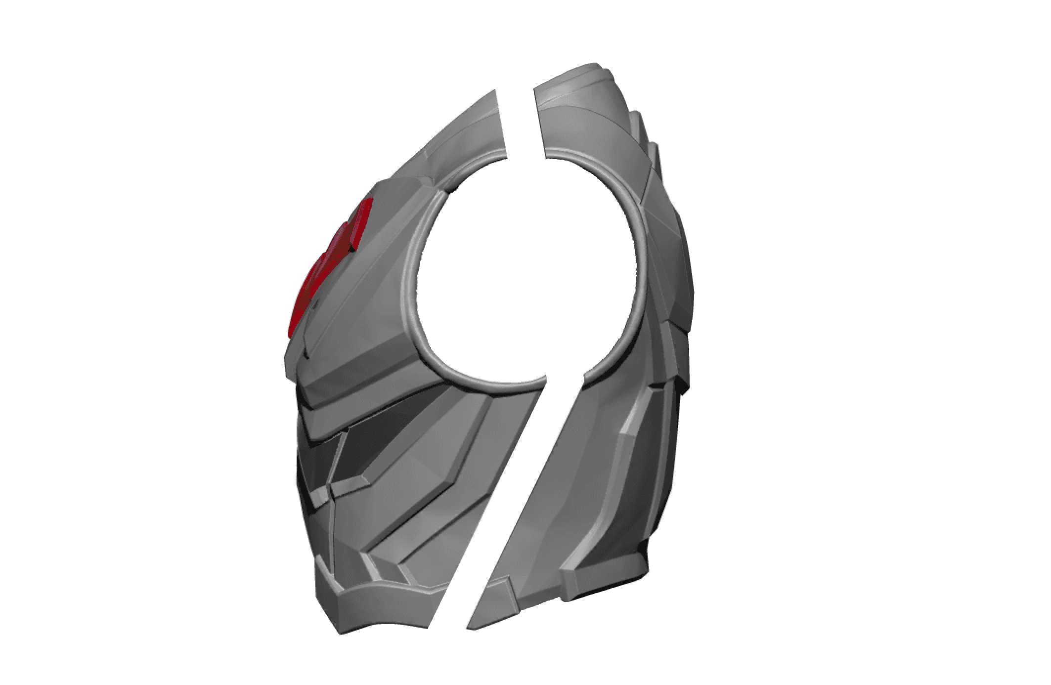 Red Hood Chest Piece 3 3d model