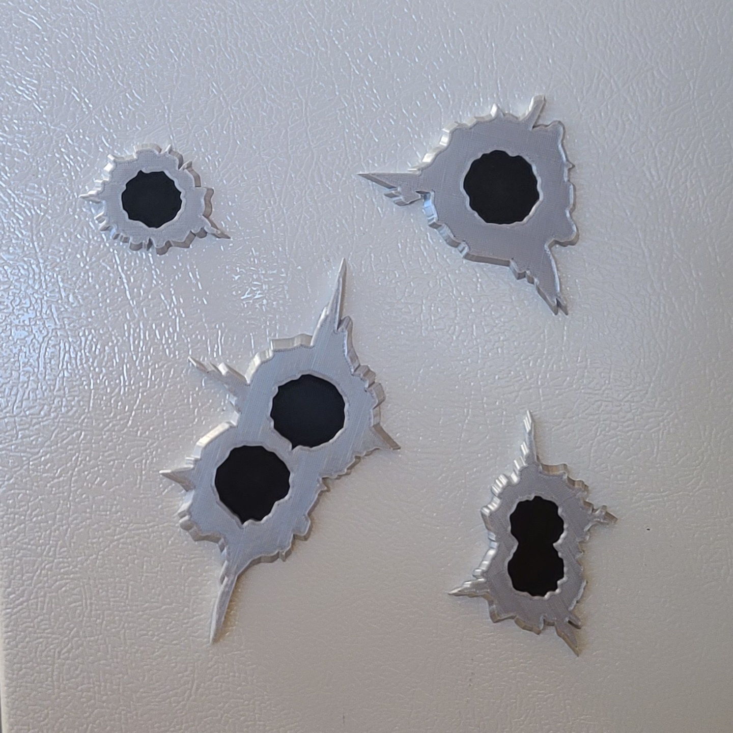 The Shootout! - Magnetic Holes for the Fridge 3d model