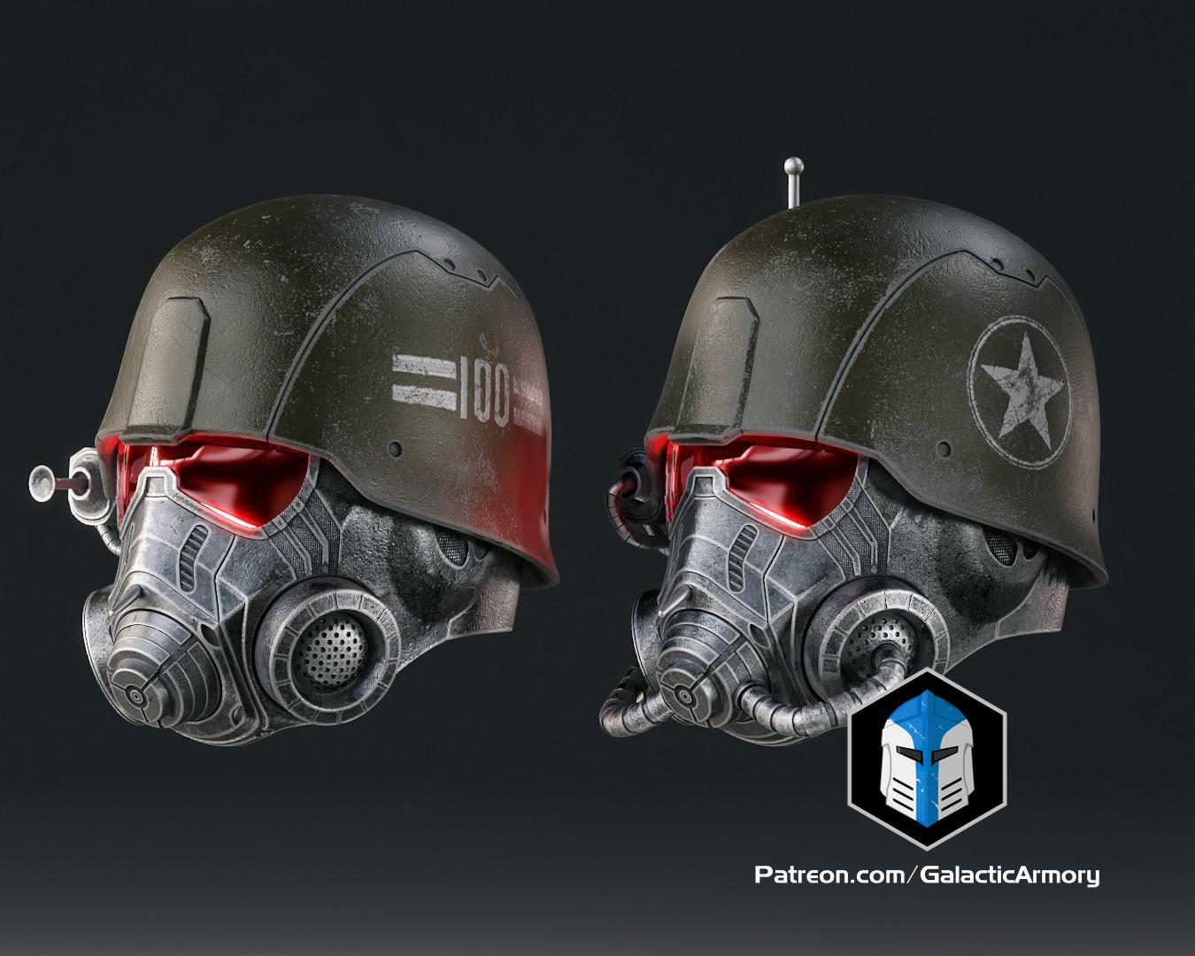 Fallout NCR Ranger Advanced and Elite Helmets - 3D Print Files 3d model