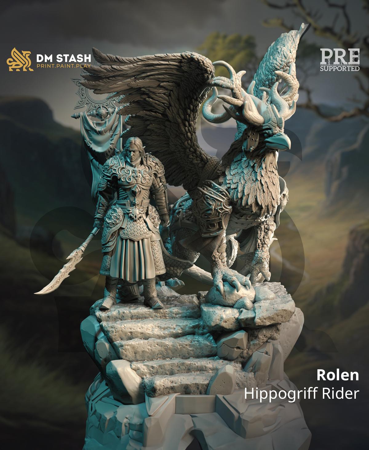 Hippogriff Rider Rolen 3d model