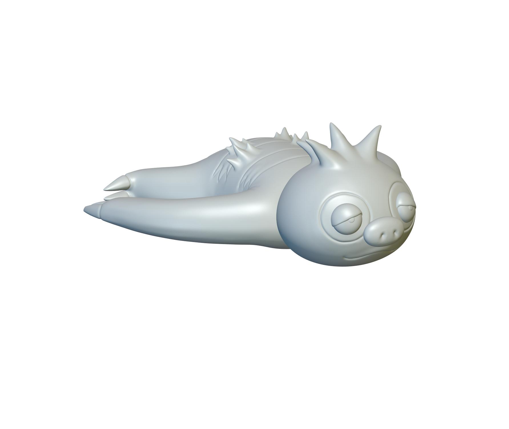 Pokemon Slakoth #287 - Optimized for 3D Printing 3d model