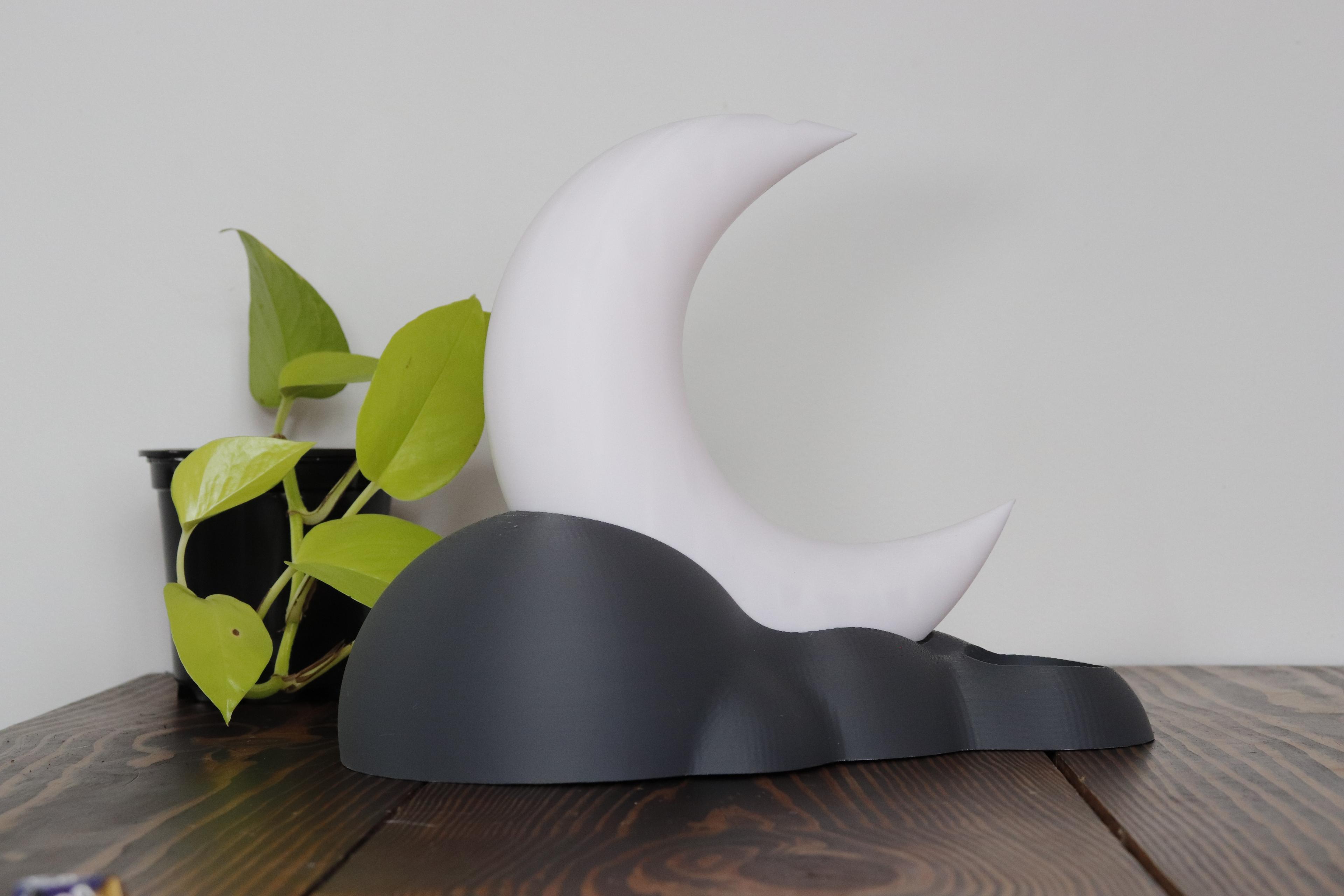 Moon Crescent Jewelry Holder 3d model