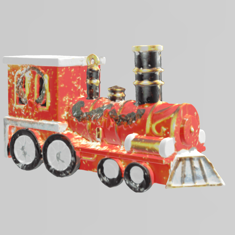 Christmas Train 3d model