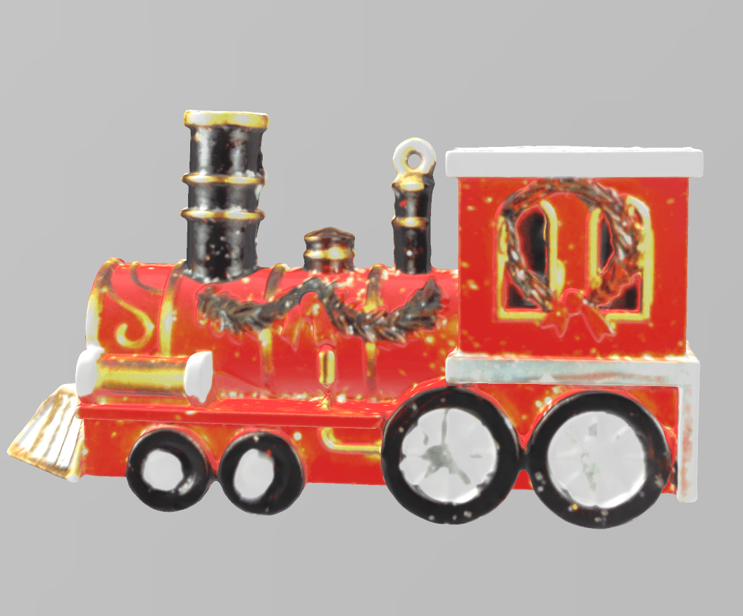 Christmas Train 3d model