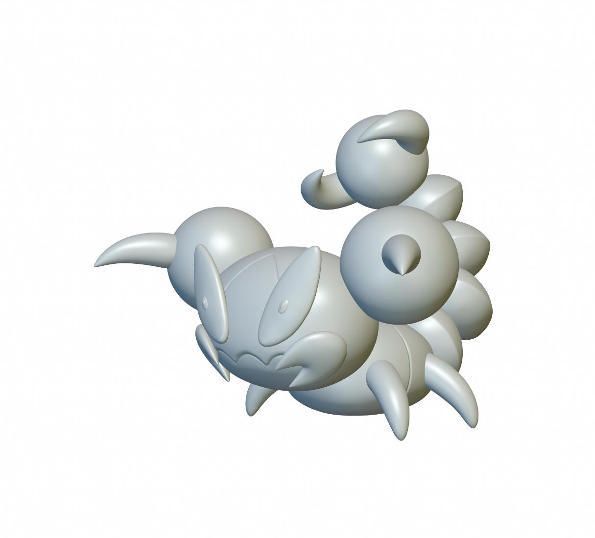 Skorupi Pokemon #451 3d model