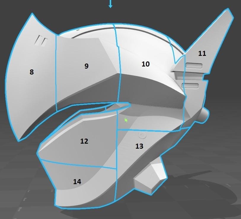 Genji Helmet (Overwatch) 3d model
