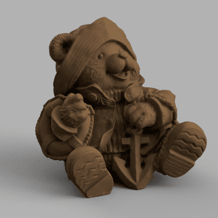 Sailor teddy 1 3d model