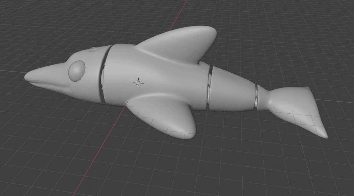 flexi dolphin.stl 3d model