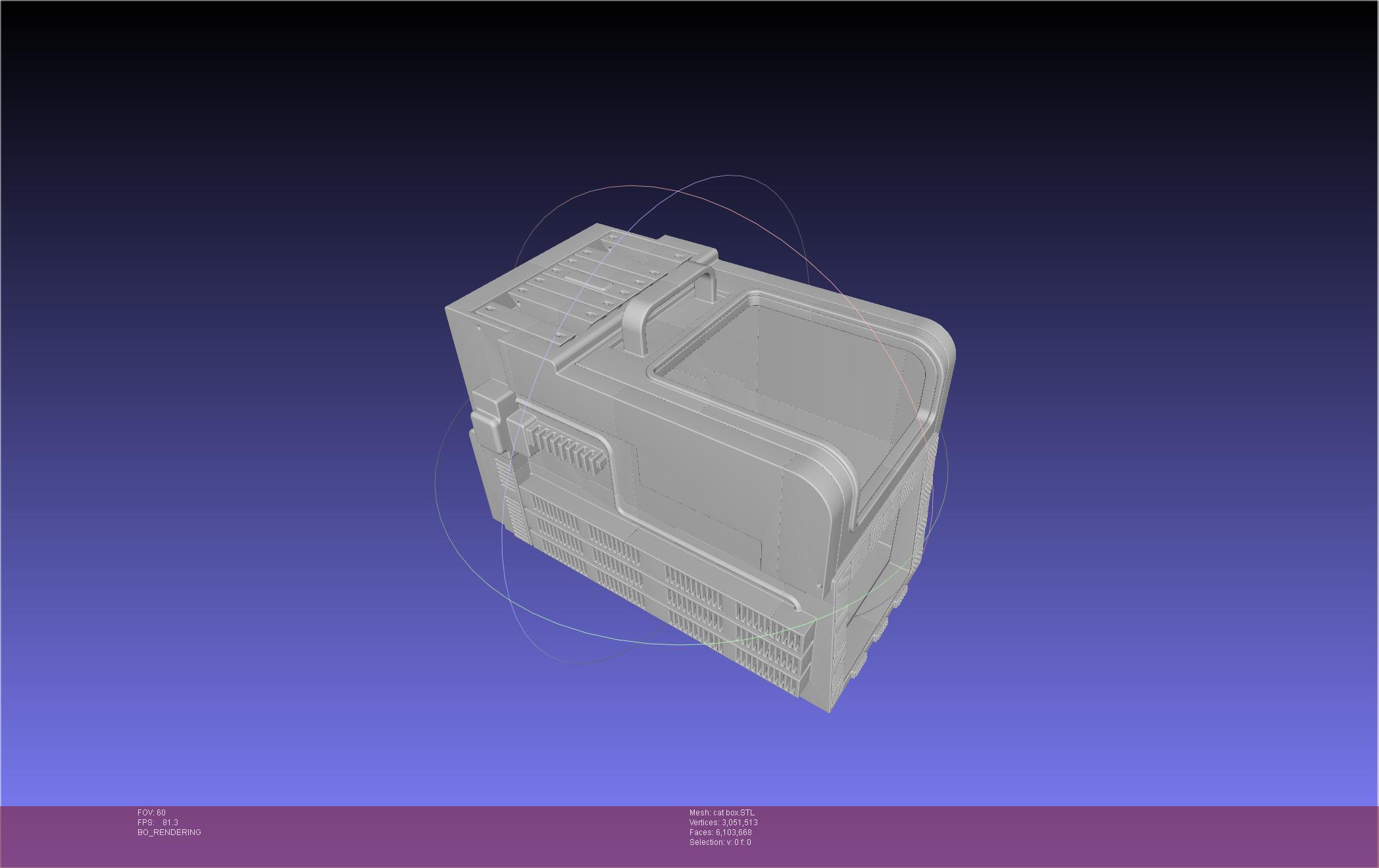 ALIEN Cat Box Printable Assembly 3d model