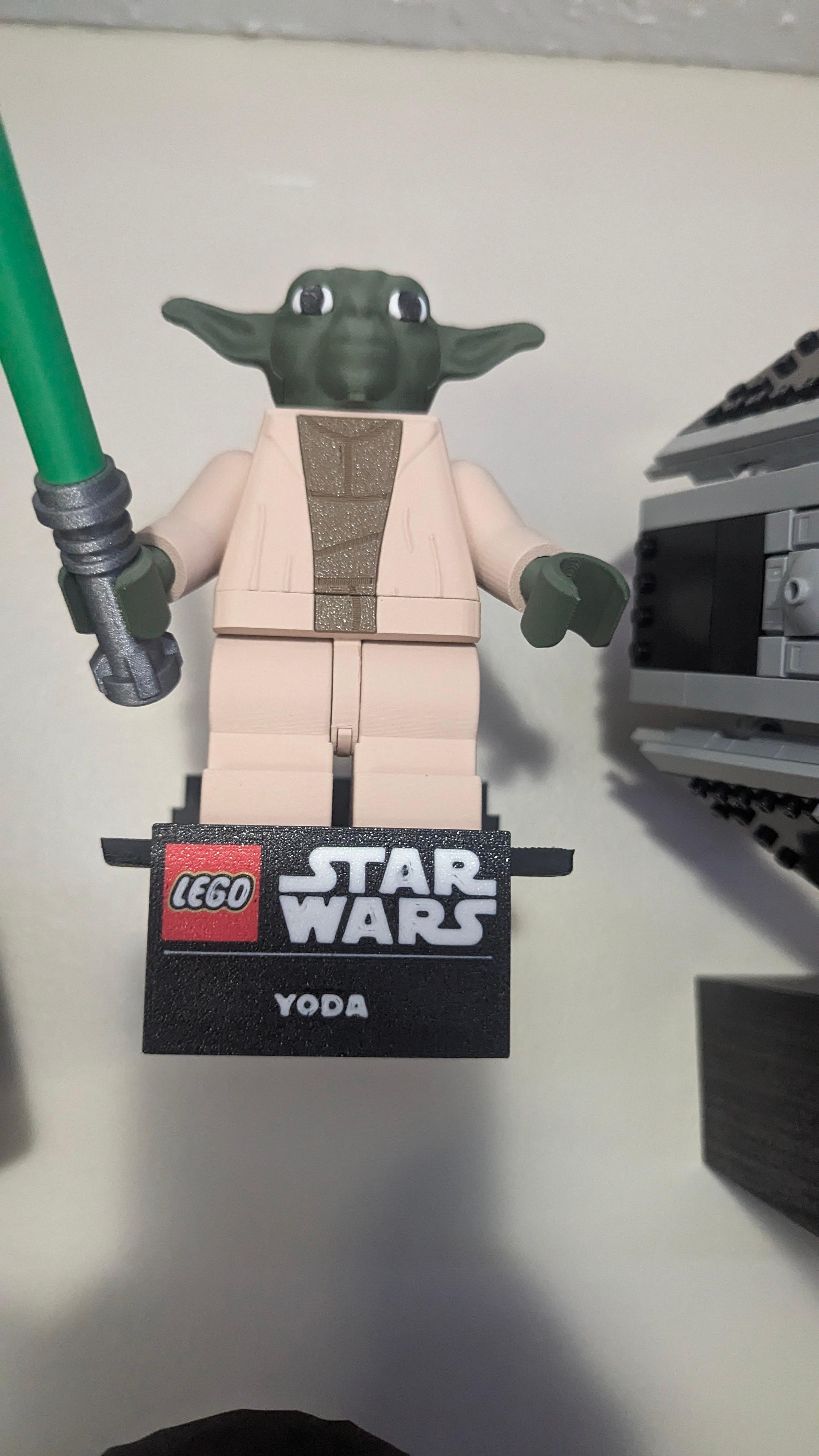 Yoda Nameplate 3d model