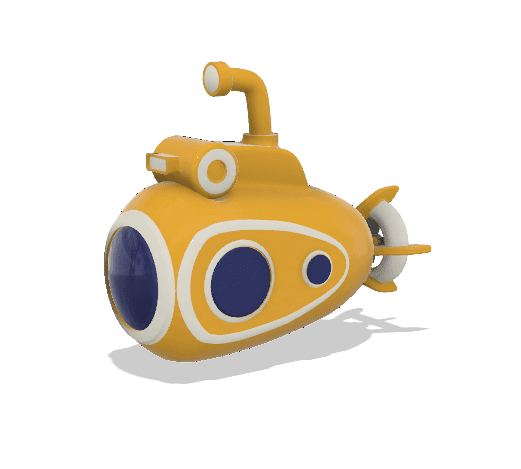 Yellow Submarine Sub 3d model