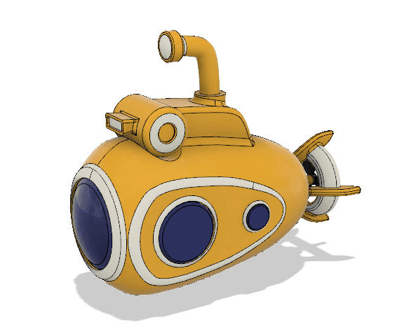 Yellow Submarine Sub 3d model