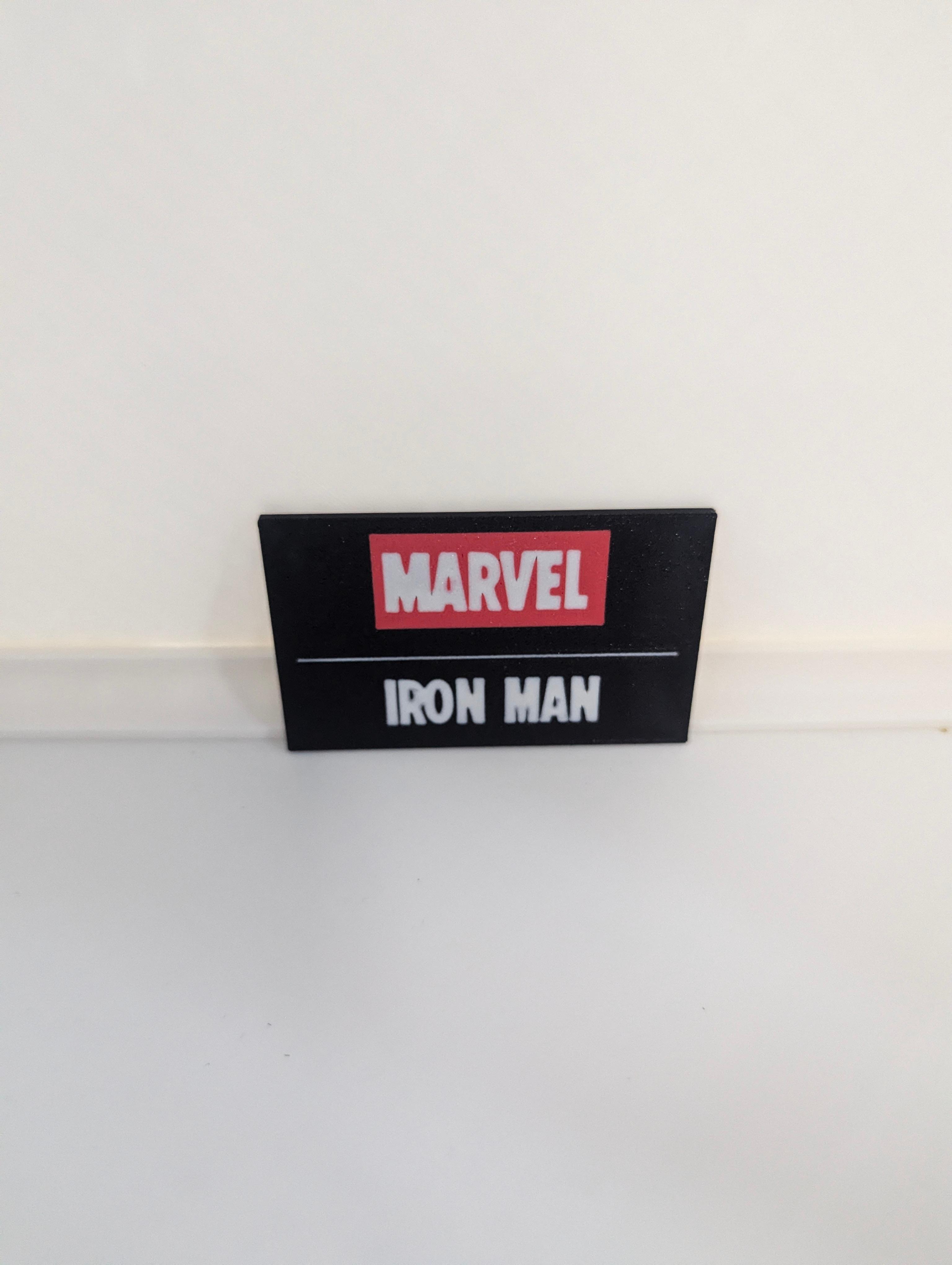 Iron Man Multicolor Nameplates 3d model