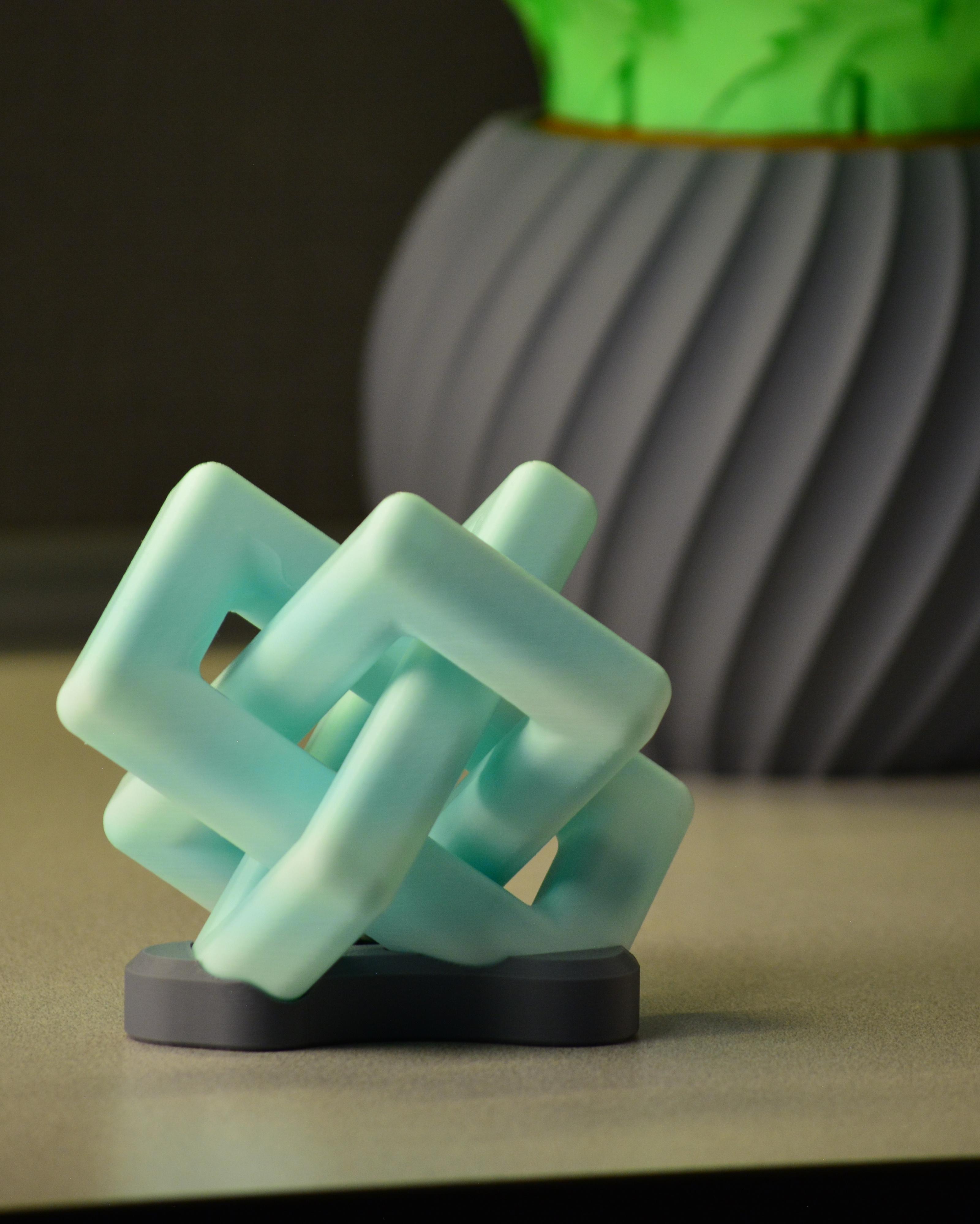 Tri-linked Knot - Print in place 3d model