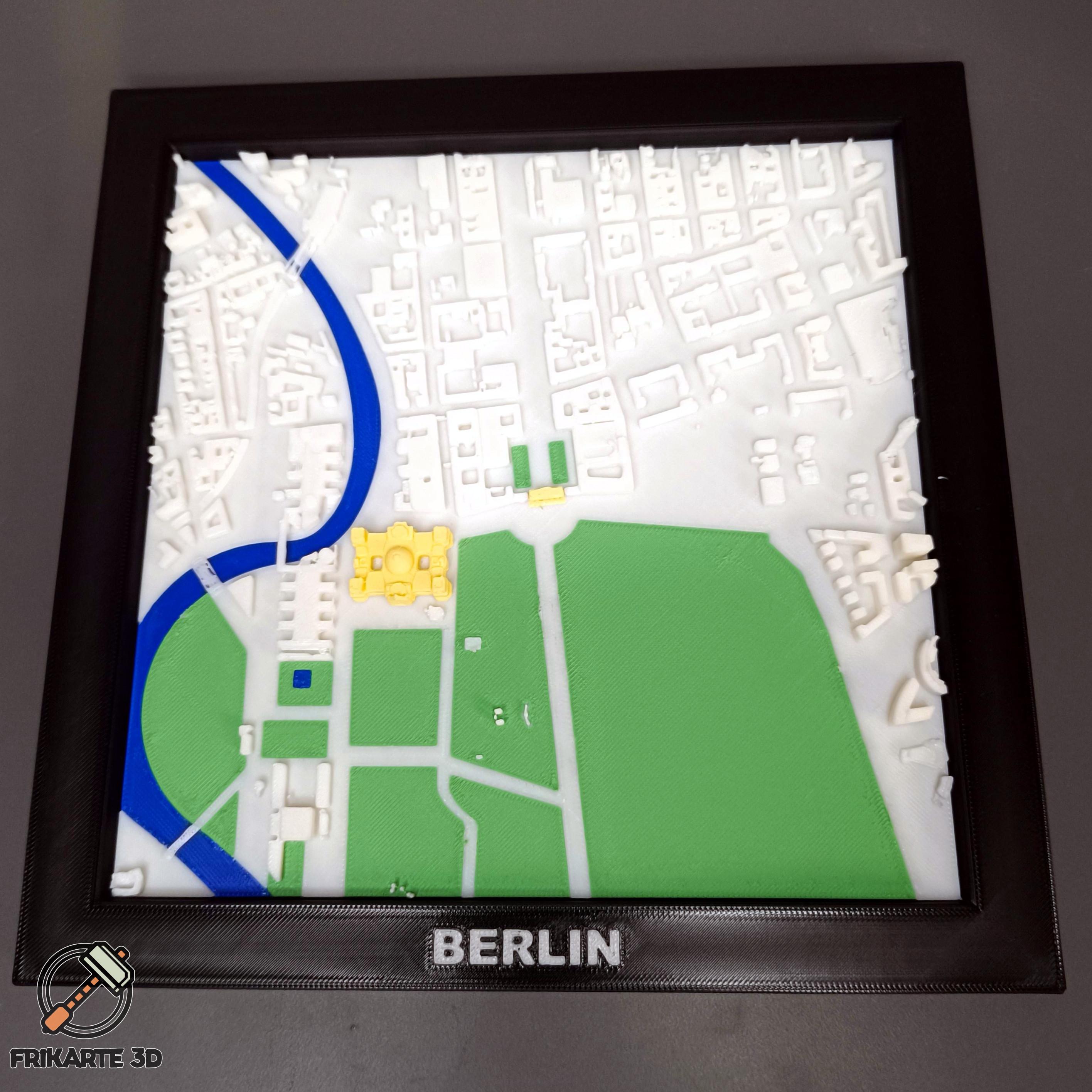 Berlin Landmarks 3D City Map 3d model