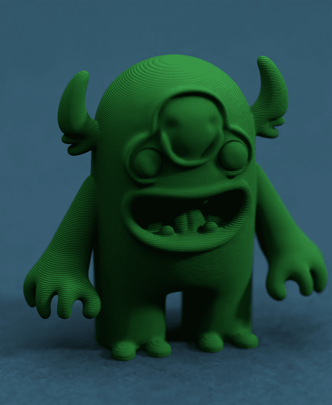 Garry the Monster Cute 3d model