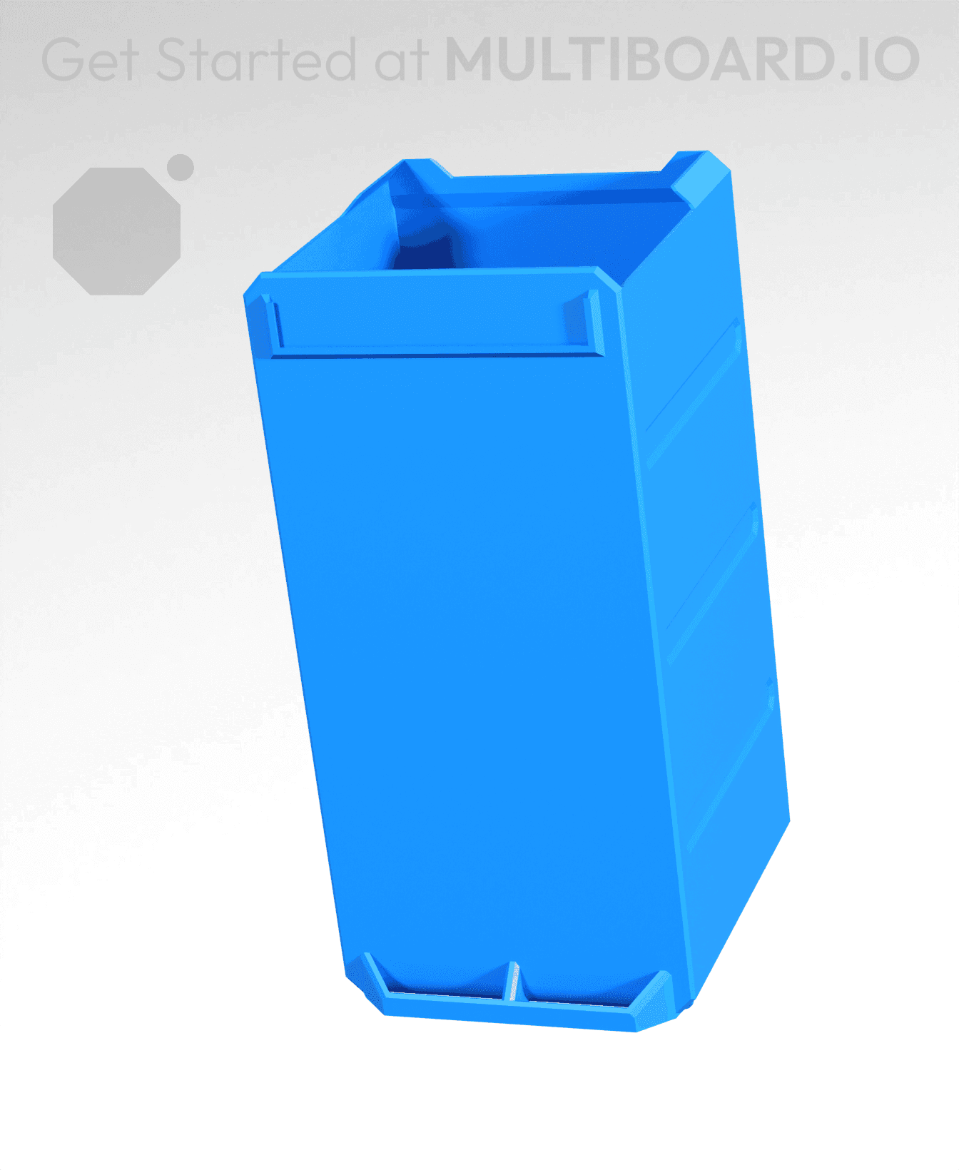 2x4x2-Deep - Multibin Simple Drawer 3d model