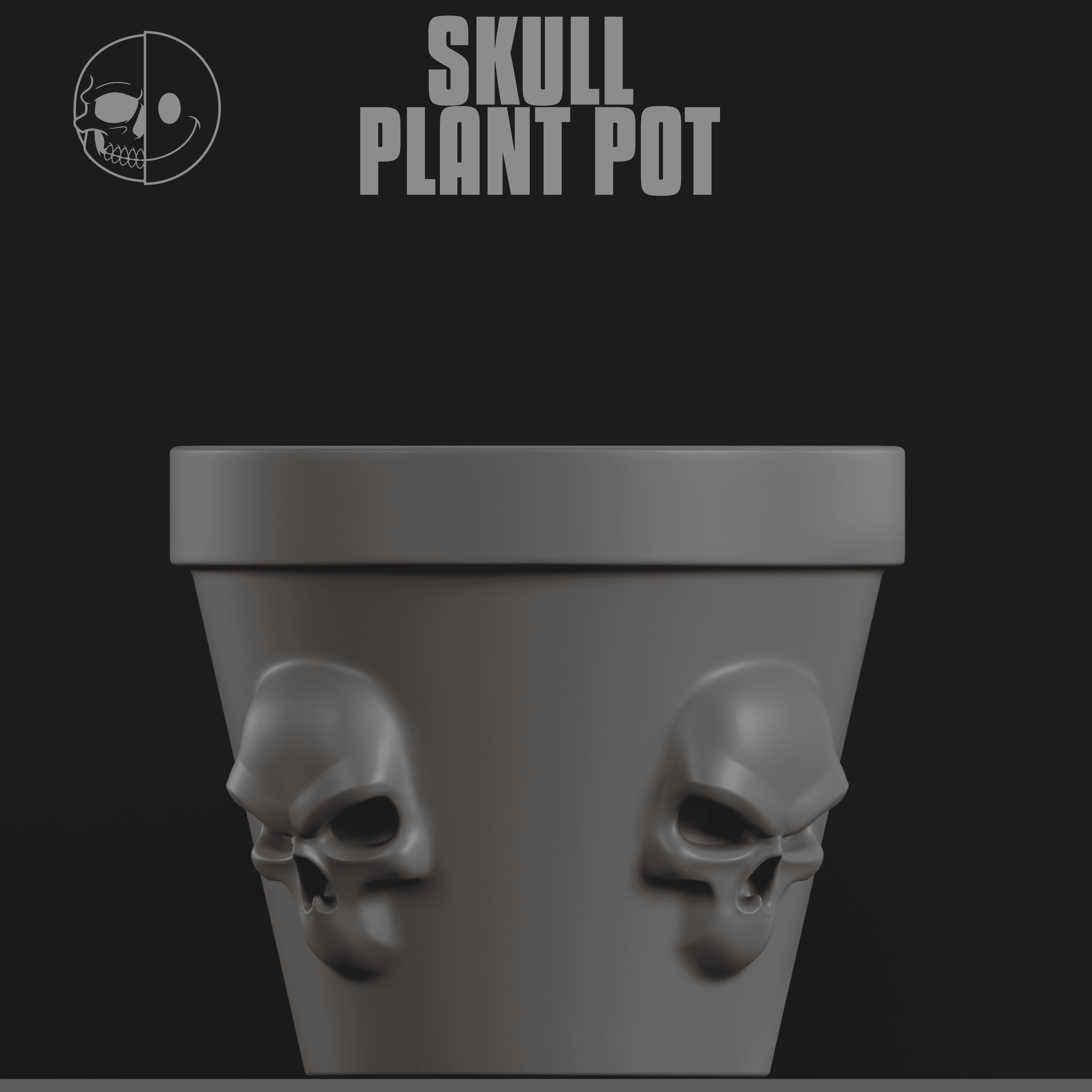 DEADNICE - Skull Planter drainage.stl 3d model