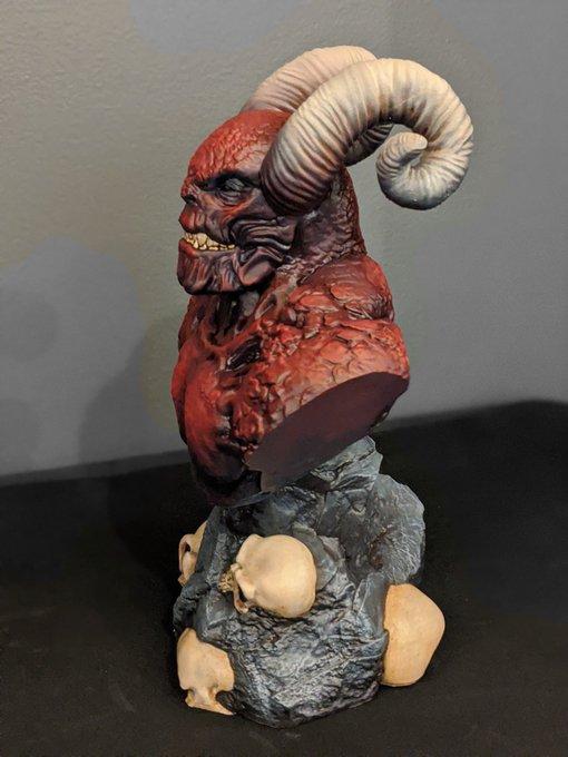 The Catalyst- Horns - Printed in resin and painted by Chelsey - 3d model